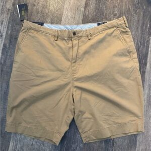 Polo by Ralph Lauren Men's Tan Flat Front Shorts